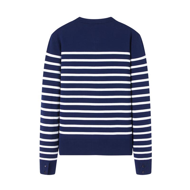 Navigare Women's Relaxed Fit Striped Knit Cardigan