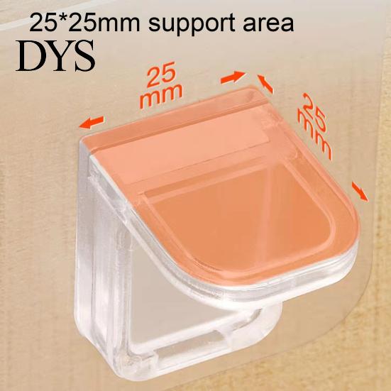 Closet Bracket 10Pcs Shelf Self-Adhesive Punch-free Floating Cabinet Wall Support Household Supplies