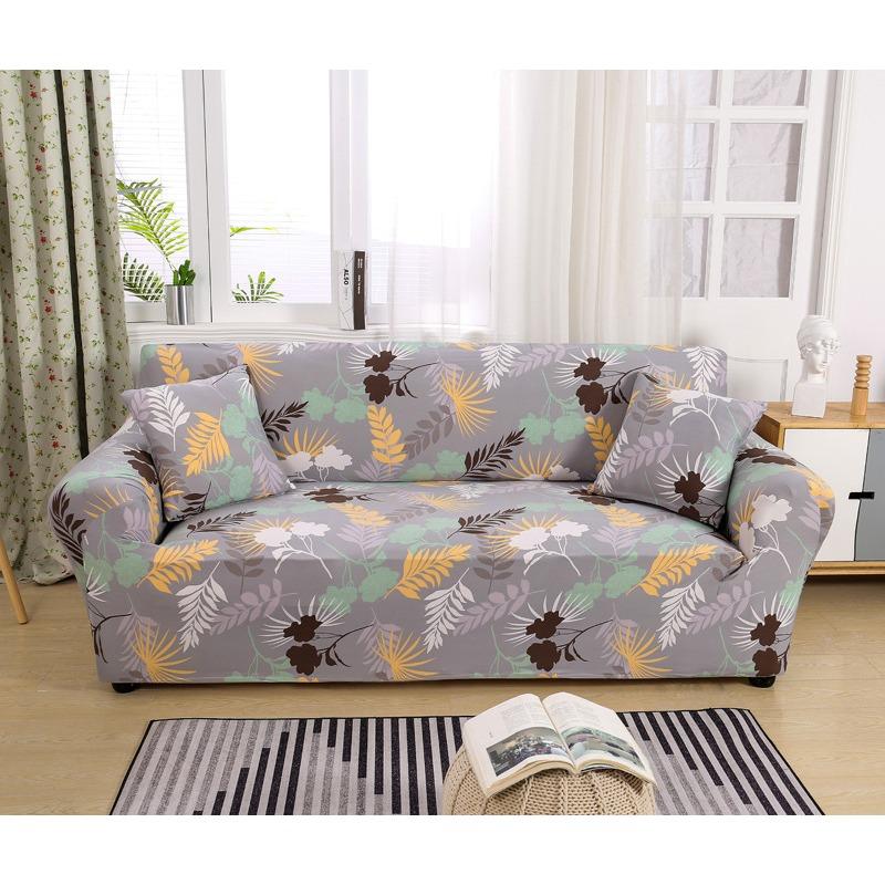 Bankhoes All-Inclusive Antislip Stretch Bankhoes Echt Leer Vintage Bankhoes Volledig Bedekkend Stof Ambacht Combinatie Bankkussen