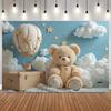 Background Decor For Newborn Photography Yellow Car Hot Air Balloon Cloud Stars Baby Shower Portrait Birthday Party Backdrop11