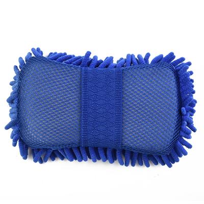 Esponja Escova Almofada Lavagem de Carro Chenille Ferramenta de Limpeza Microfibra