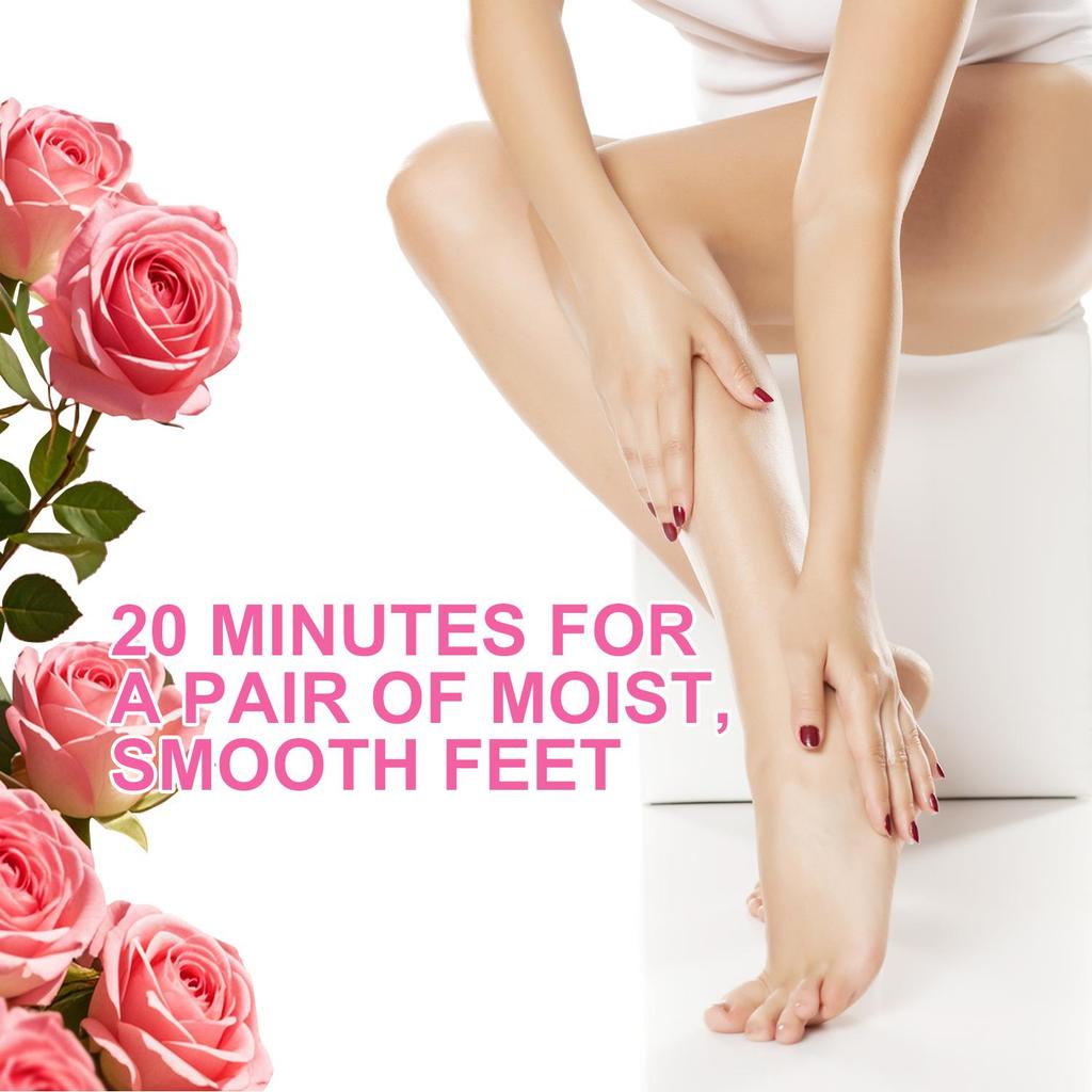 Rose Moisturizing Foot Masks -Deeply Nourish the Skin of the Feet,Improve Cracked and Rough Feet,Say Goodbye to the Trouble of Foot Odor,5 Pairs