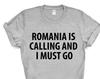 Romania T-shirt, Romania is calling and i must go shirt Mens Womens Gift - 4029