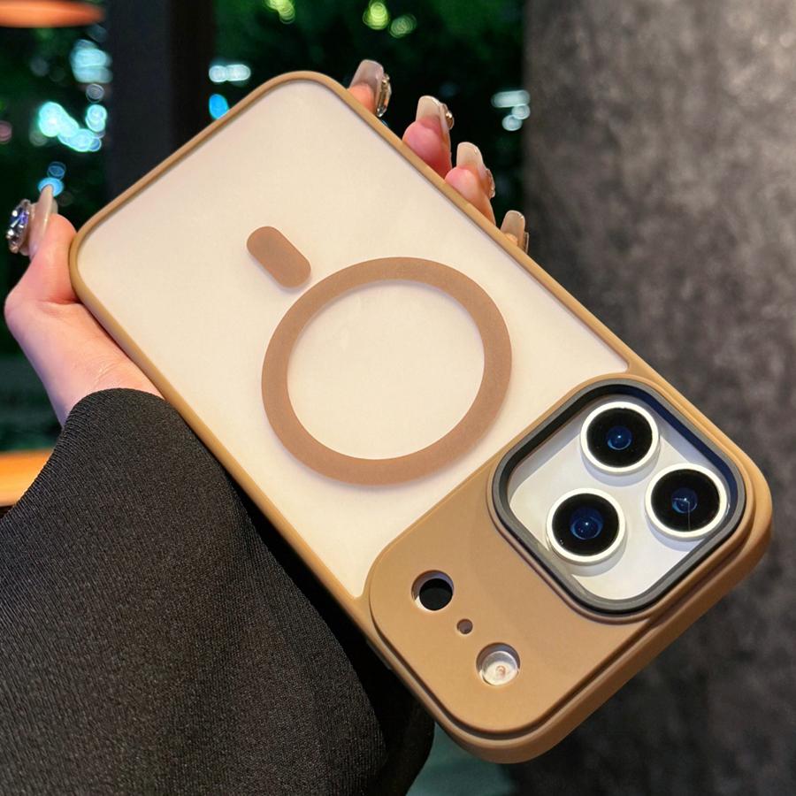 Matte Translucent Frosted Case For iPhone 17 16 15 14 13 Funda 11 12 Pro Max Magnetic Case For Magsafe Wireless Charging Cover