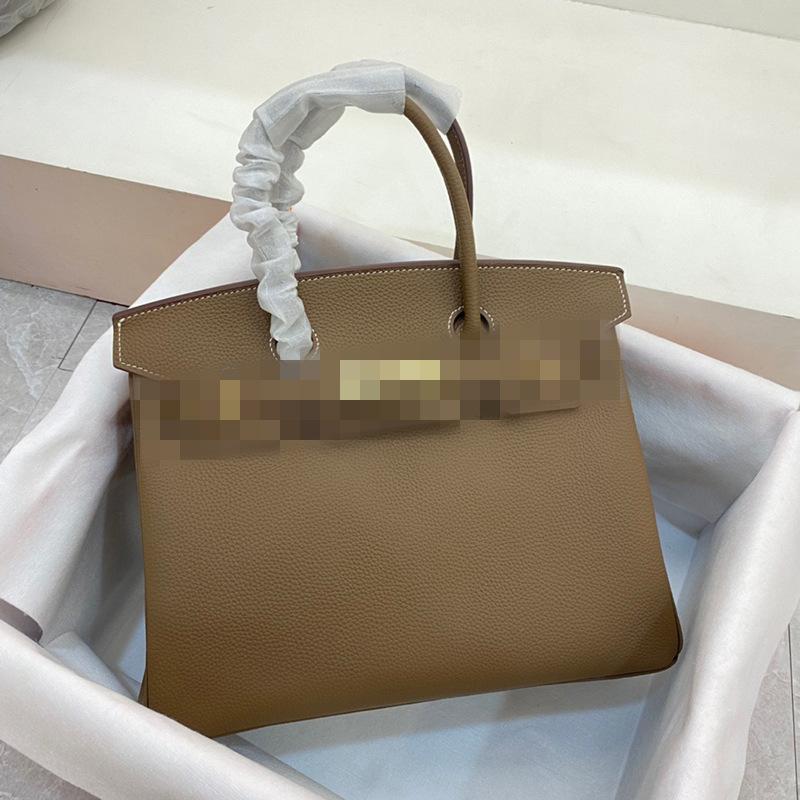 Leather Bag Classic 30 20 25 Platinum Bag Top Cowhide Premium Handbag Wedding Bag Women