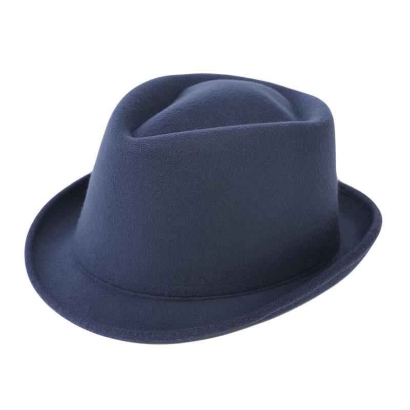 Hat European and American Woolen Multi-color Top Hat Men's and Women's Retro British Style Small Brim Jazz Hat Western Cowboy Hat