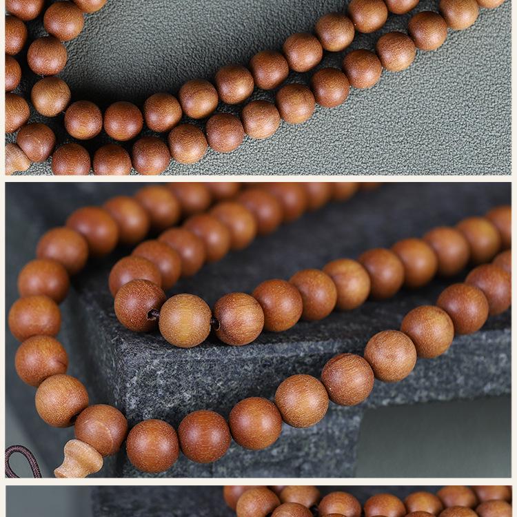 Barbie Sandalwood Bracelet 2.0: Men’s & Women’s 108-Bead Buddhist Prayer Beads, Couple Style Hand Jewelry.