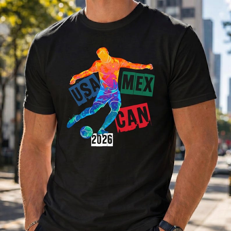 USA Mexico Canada Soccer Shirt, North America Soccer Fan Tee, 2026 Football Supporter Shirt, Game Day Soccer Apparel S