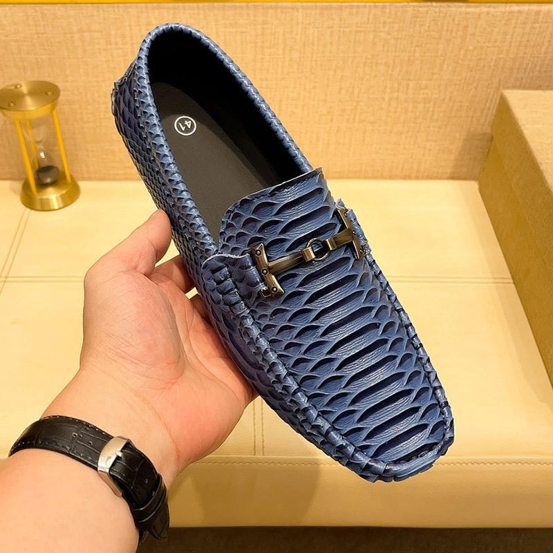 Fashion Handmade Business Loafers Classic Leather Casual Shoes Breathable Men Driving Shoes Fashion Moccasins Leisure Walk Slip on Flats