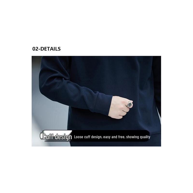 Pierre Cardin Men's Stand-Up Collar Long Sleeve T-Shirt