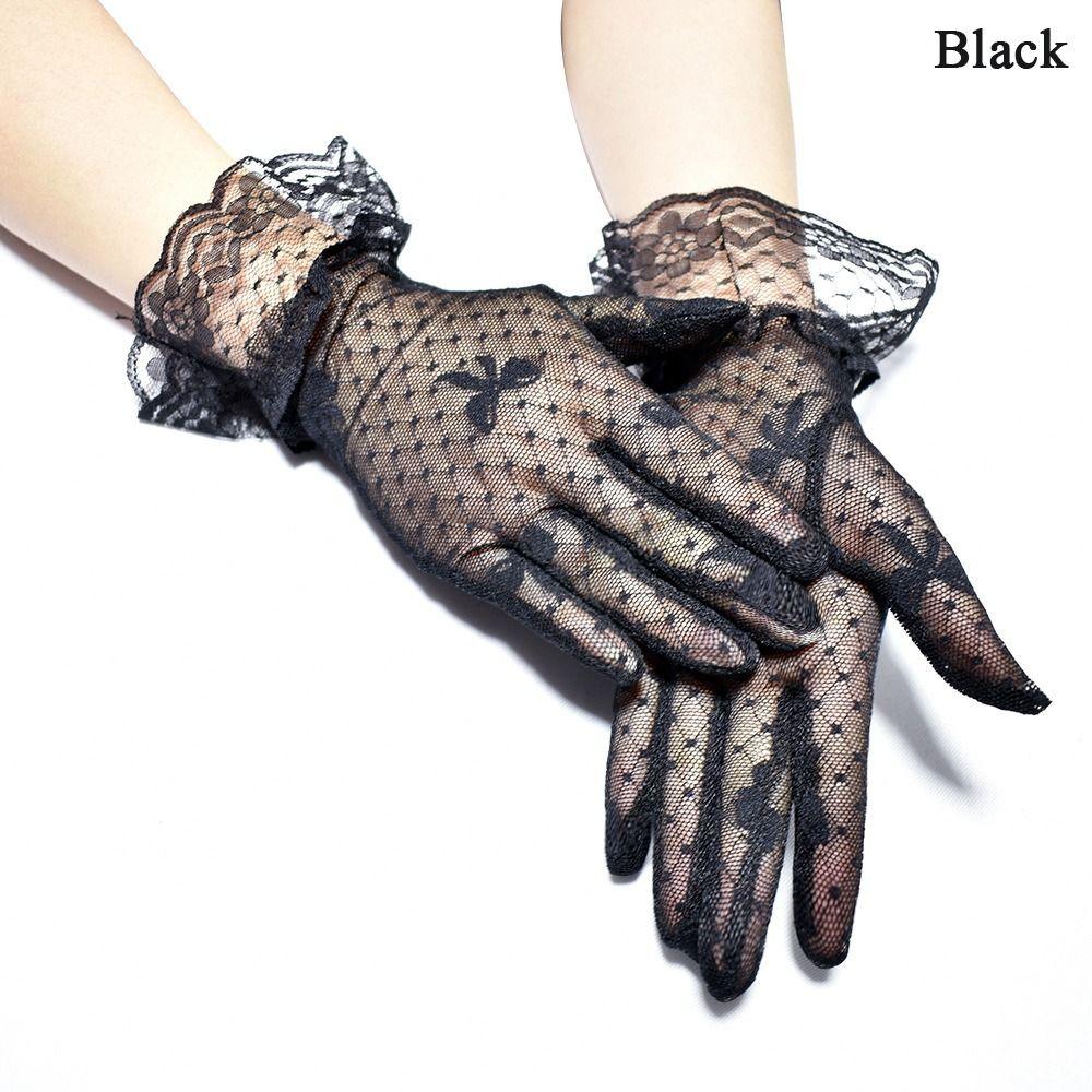 Neue Party Sexy Festliche Handschuhe Damen Hochwertige Spitzenhandschuhe Absatz Hochzeitshandschuhe Fäustlinge Accessoires Vollfinger Mädchen