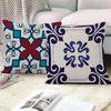 Blue Geometric Decorative Pillowcase Interior Decoration Office Living Room Home Pillowcase
