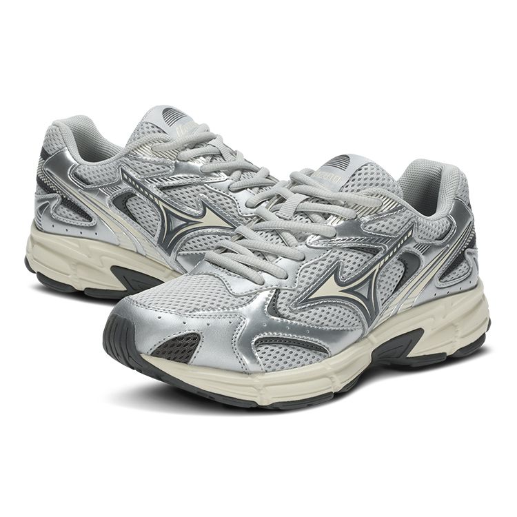 Mizuno MXR Silver White Unisex Retro Running Shoes D1GH222917
