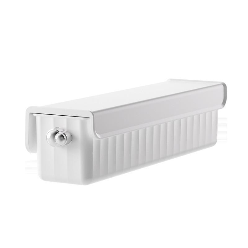 Modern Minimalist Plastic Wall Mount Storage Box With Dividers For Closet Organization