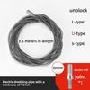 1/1.5/2.5/3.5/5 Meter Home Drain Cleaner 10mm Dia Pipe Spring Anti-Rust Sewer Sink Basin Pipeline Clogged Remover Cleaning Tool