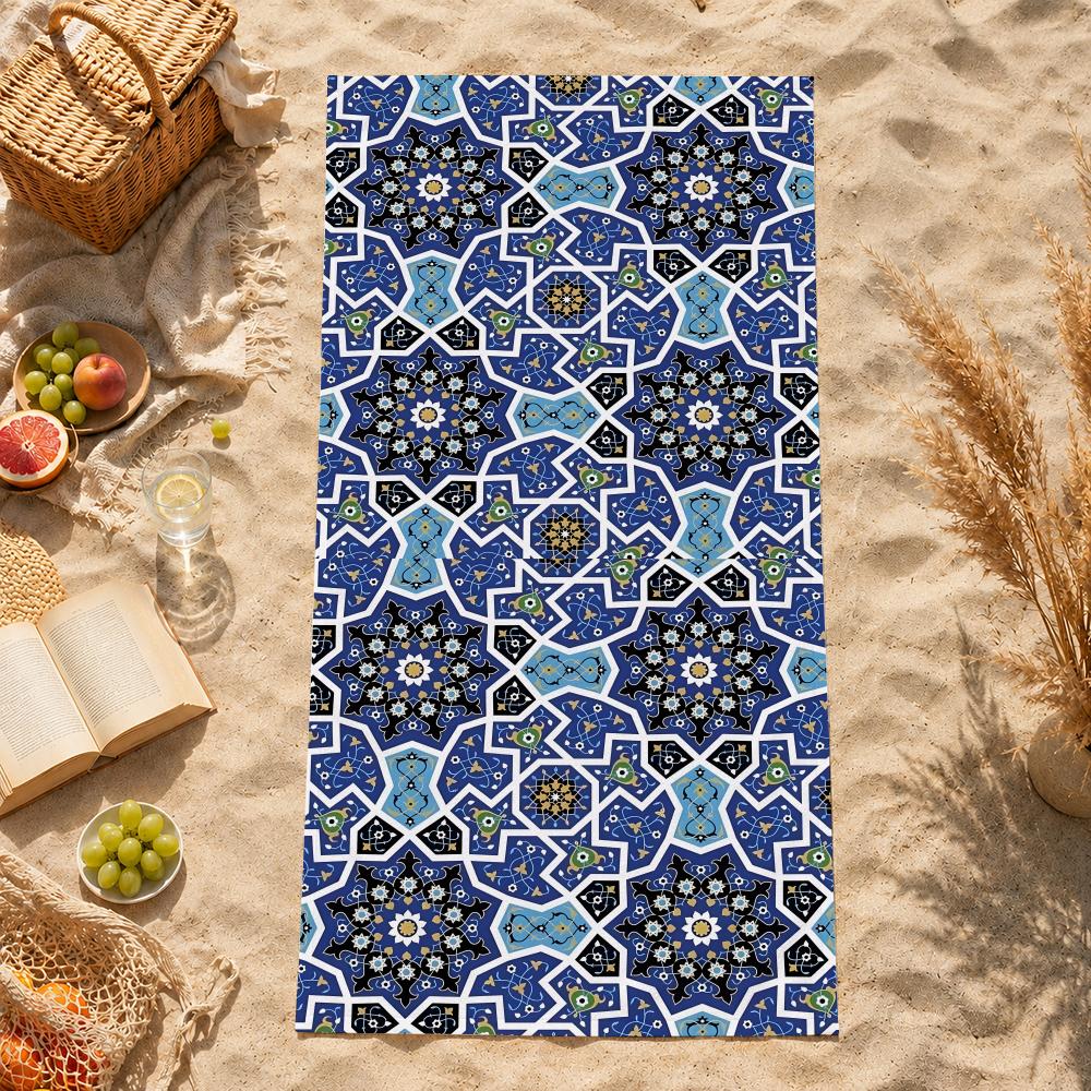 art B-Beach p-patterns Towel Towel Beach face towel Quick Dry Soft Sand Resistant for Pool  Gift for Travel Gym Shower sports