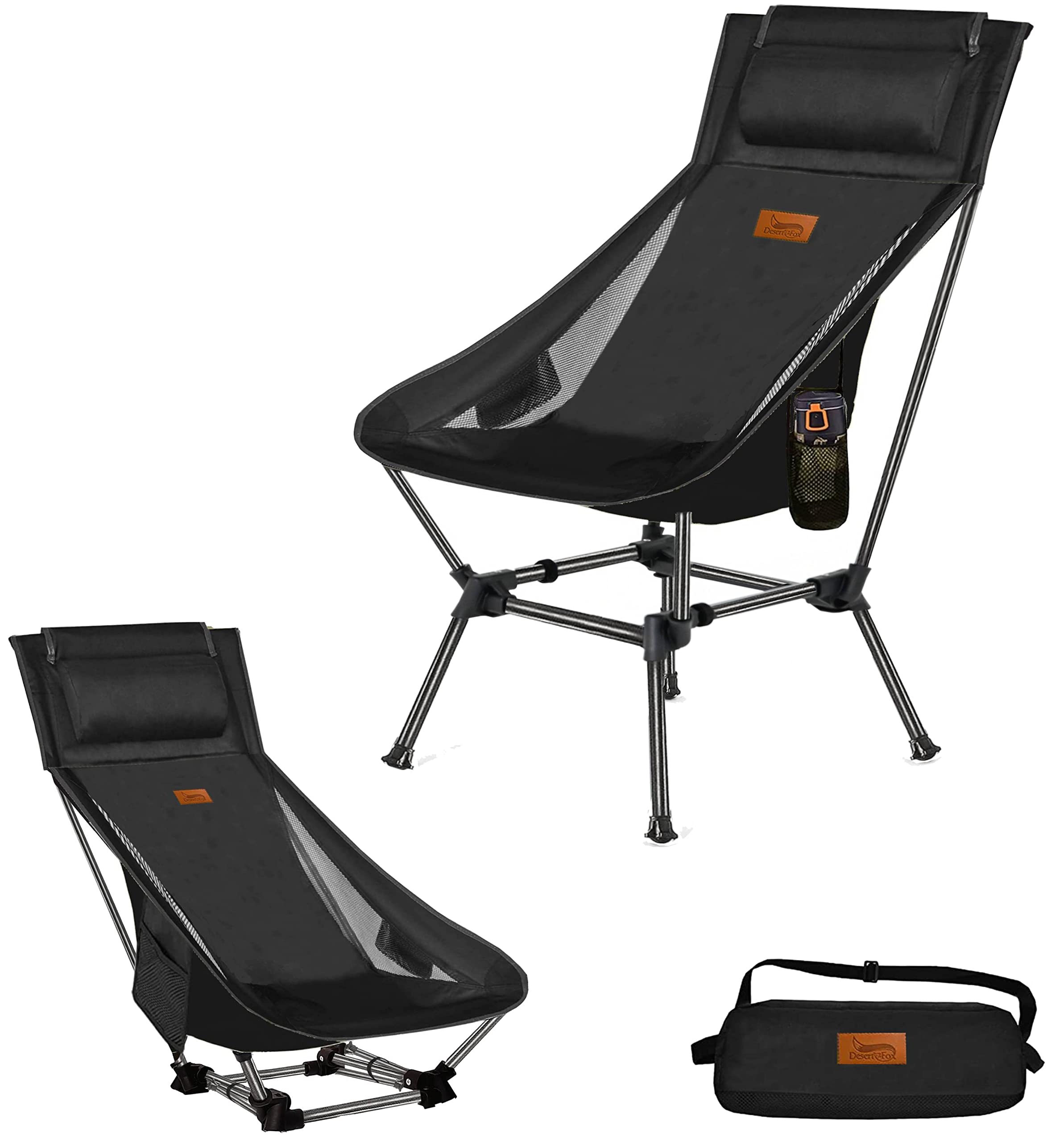 

Уличное кресло DesertFox, 2WAY Grand Low Chair, Cool Fabric, Летнее походное кресло, Низкое кресло, Наземное кресло, Легкое, Включает подушку [Высокая спинка]