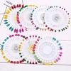 30Pcs/Set Colorful Heart Leaf Star Shawl Hijab Pins Abaya Scarf Brooches Jewelry