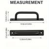 2pcs Barn Door Handles, Sliding Door Handle, Black Cabinet Handles, Door Pull Handle, Sliding Closet Door Handle for Hotels