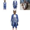Exquisite Beauty And The Beast Costume Adult Cosplay Prince Adam Clothes Set For Halloween Parties