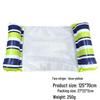 Inflatable PVC Float Recliner: Foldable Striped Swimming Bed