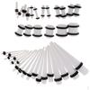36 Stück Acryl-Dehnungsstift-Stangen-Set für Expander-Tunnel