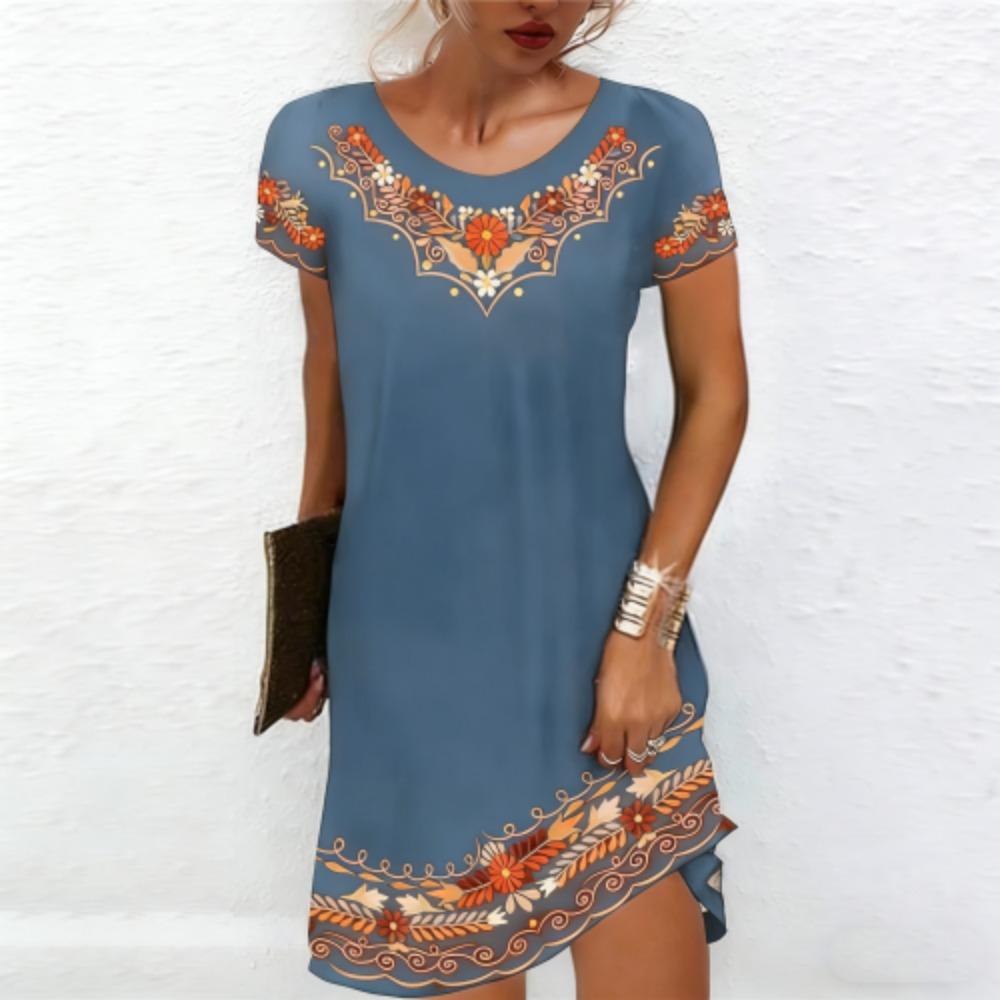 Simplicity Women's Homewear Women Nightdress Short Sleeve Dresses Loose Fit Nightwear Home Clothes Loungewear Dresses Party Dress