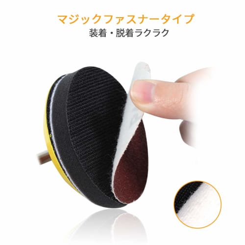 SPEEDWOX Magic Sandpaper, Sanding Discs for Woodworking, #40 Sandpaper, 100 Sheets, 75mm, Magic Sandpaper, Round, No Holes, Sandpaper, for Polishing