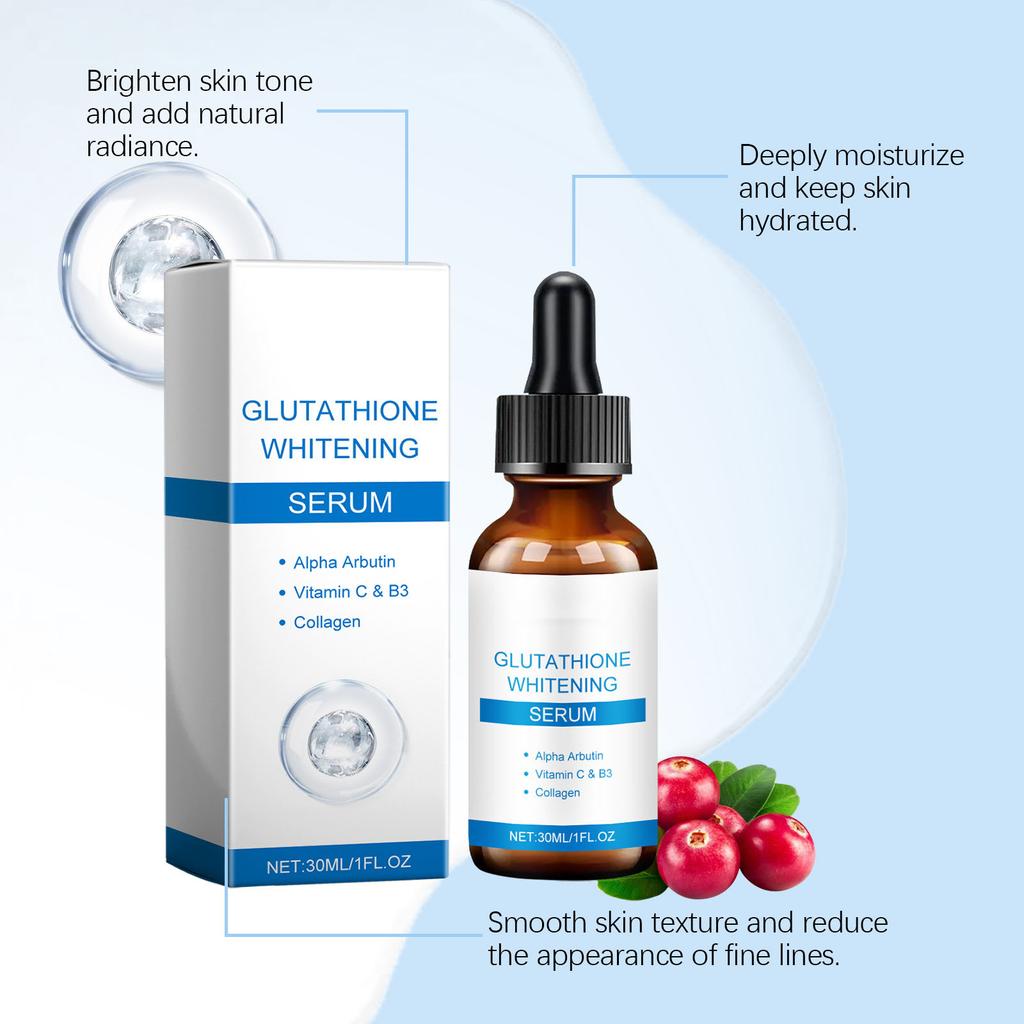 Glutathione Brightening Serum 30ml Moisturizing, Nourishing, Brightening Facial Skin Care Serum