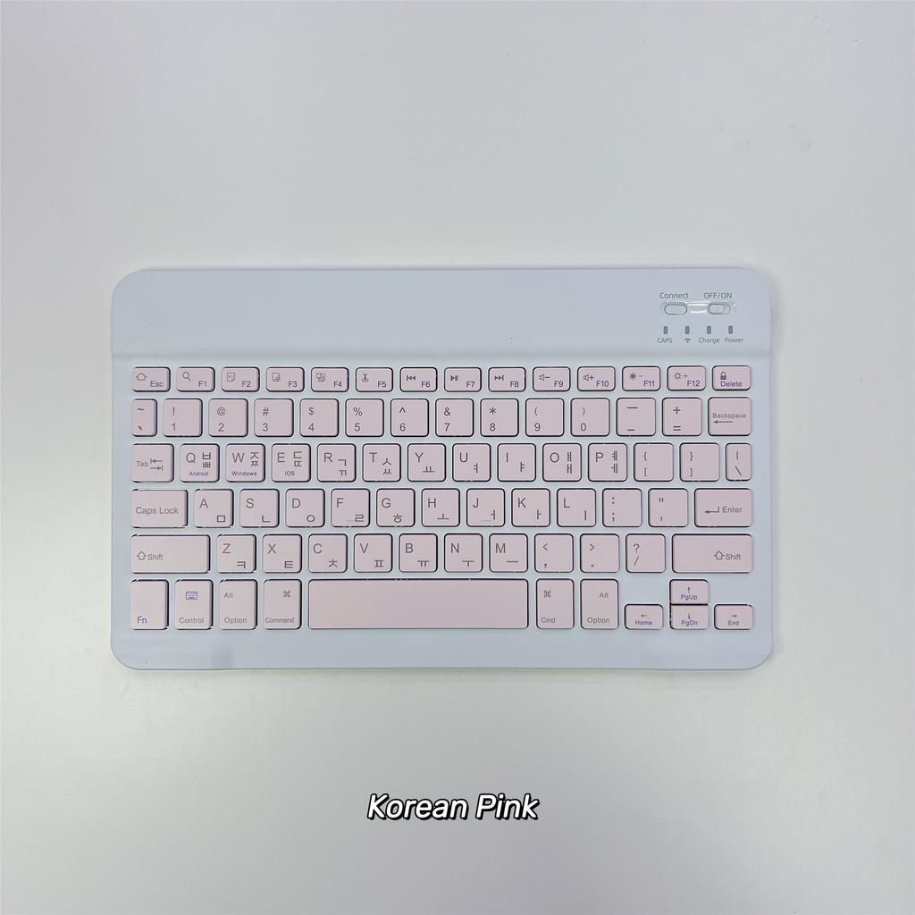 Koreanische Sprache Ultra-Schlanke Bluetooth-Tastatur Tragbar Mini Kabellos Wiederaufladbar für iPad Koreanisch