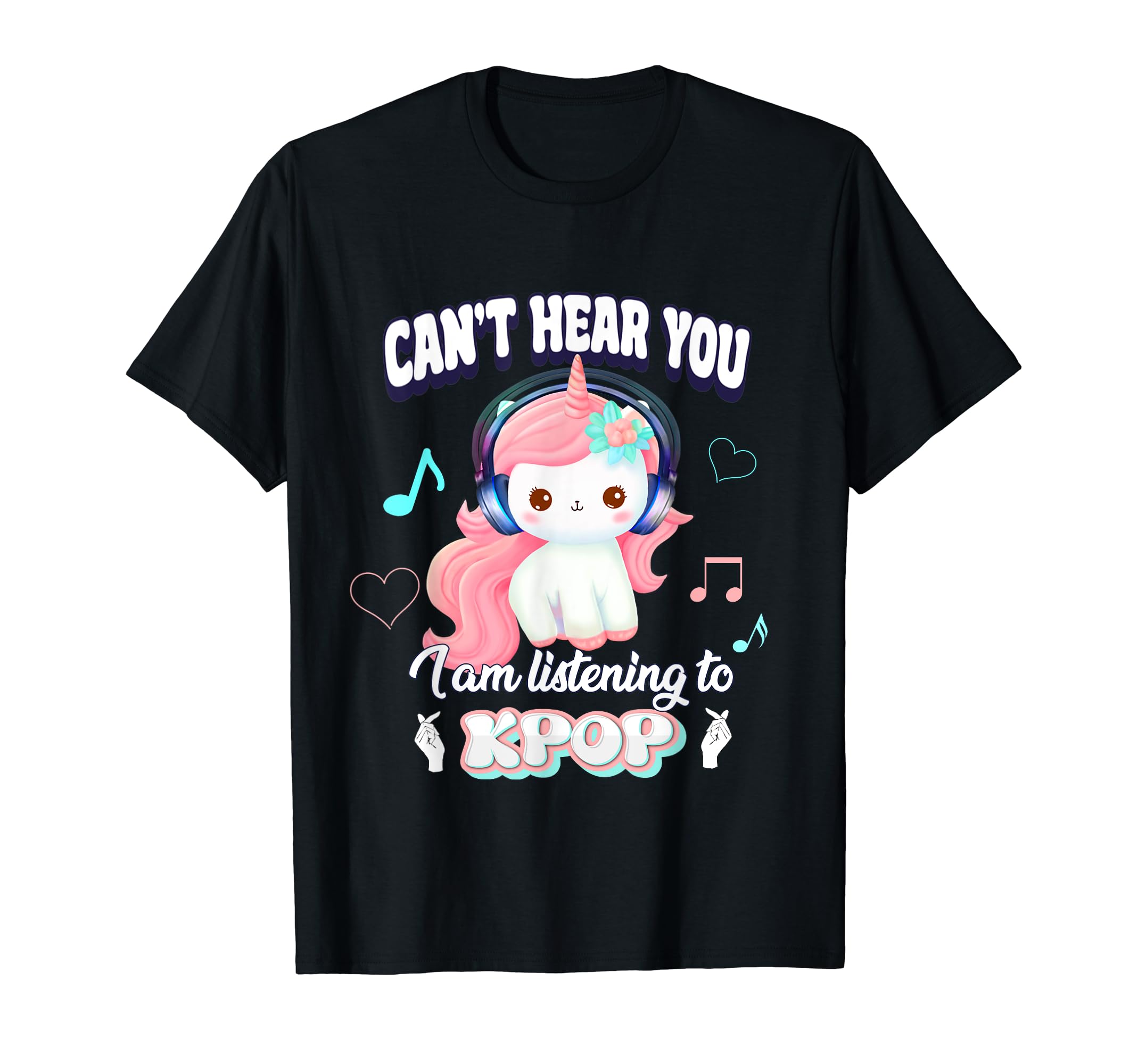 

Слышу, как ты слушаешь Unicorn Goods Can t I m K-POP Футболка K-POP