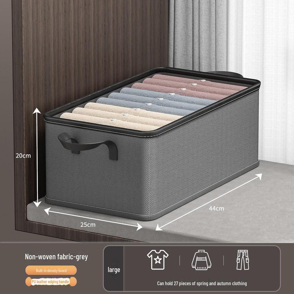 Cutie Mare de Depozitare Haine Pliabilă cu Capac și Sertare