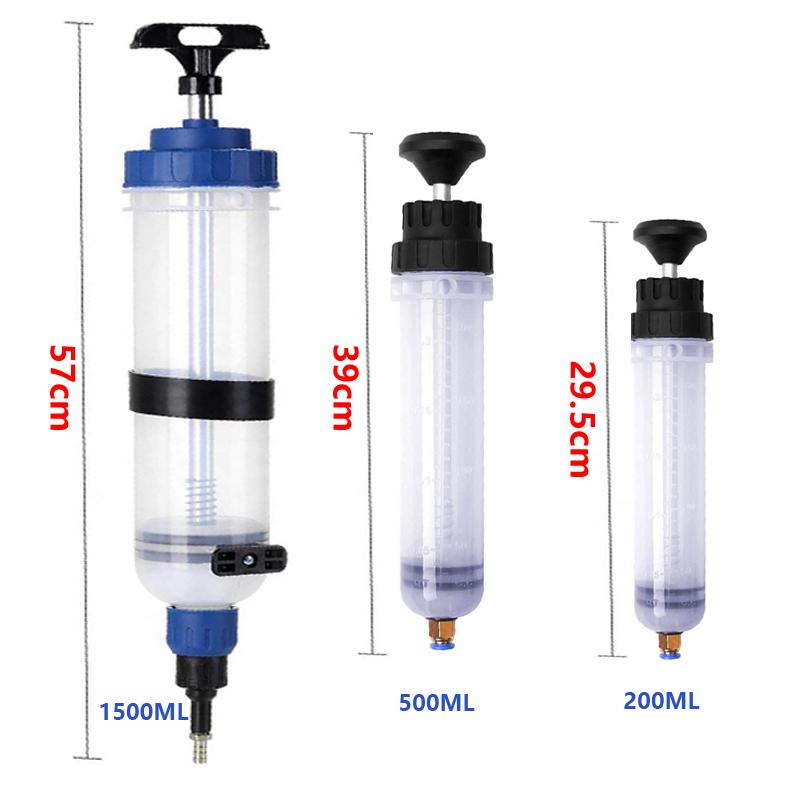 200/500/1500ML Car Oil Fluid Extractor Filling Syringe Delivery Bottle Manual Pumping ATV Boat Oil Fluid Transfer Pump
