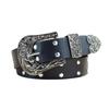 Gothic Trend Waist Belt Punk Edgy Chain Heart Carving Buckle Edgy Chain Dark Waistband Waist Chain Studded Belt