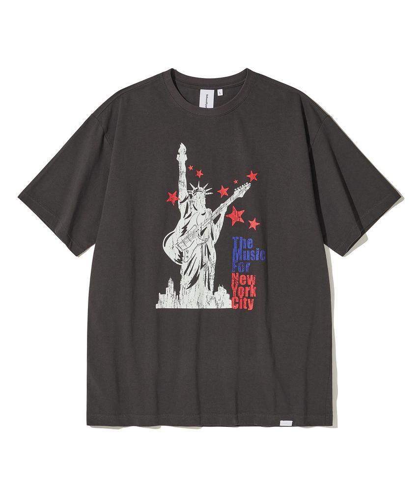 URBANDTYPE Liberty Music Nyc T-Shirt_Charcoal