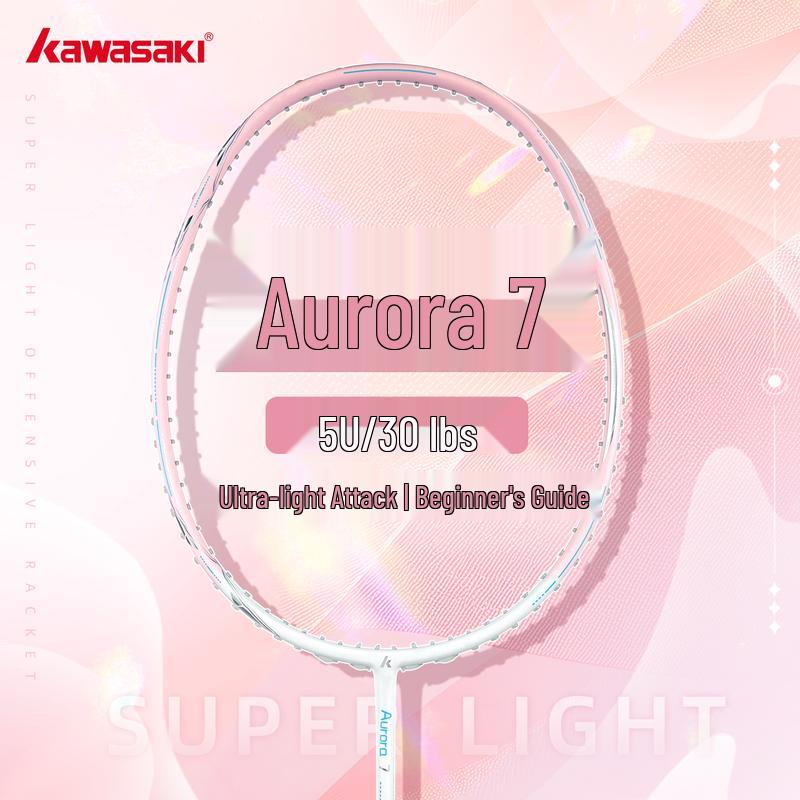 Полнокарбоновая бадминтонная ракетка Kawasaki Aurora 7