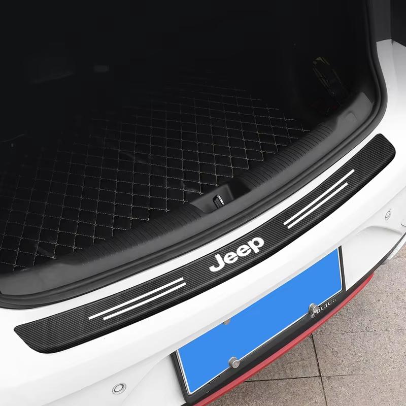 Dla Jeep Jeep Samochód Listwa Progowa Anti Stepping Naklejka Ochronna z Włókna Węglowego Dla Jeep Renegade Compass Grand Cherokee Wran