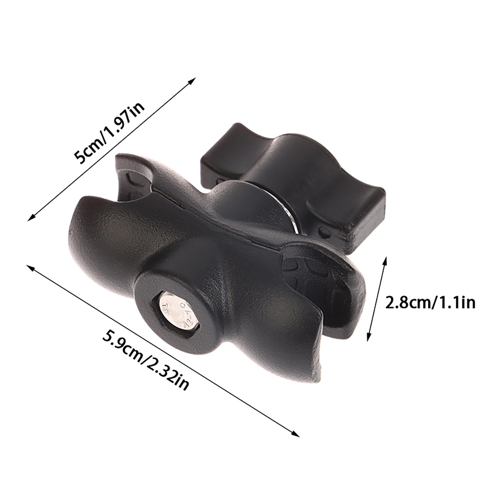 

Двойное гнездо из алюминиевого сплава для шаровой головки 25 мм/1 дюйм, адаптер для крепления на кронштейн для удлинителя камеры велосипеда мотоцикла A1