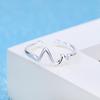 Ring Women's Simple Trend Star Electrocardiogram Love Ring Fashion Irregular Temperament Ins Accessories