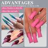 160Pcs Multi Size Clear Nail Extension Molds Customizable Fit False Nail Tips For Various Nail Shapes Natural Appearance
