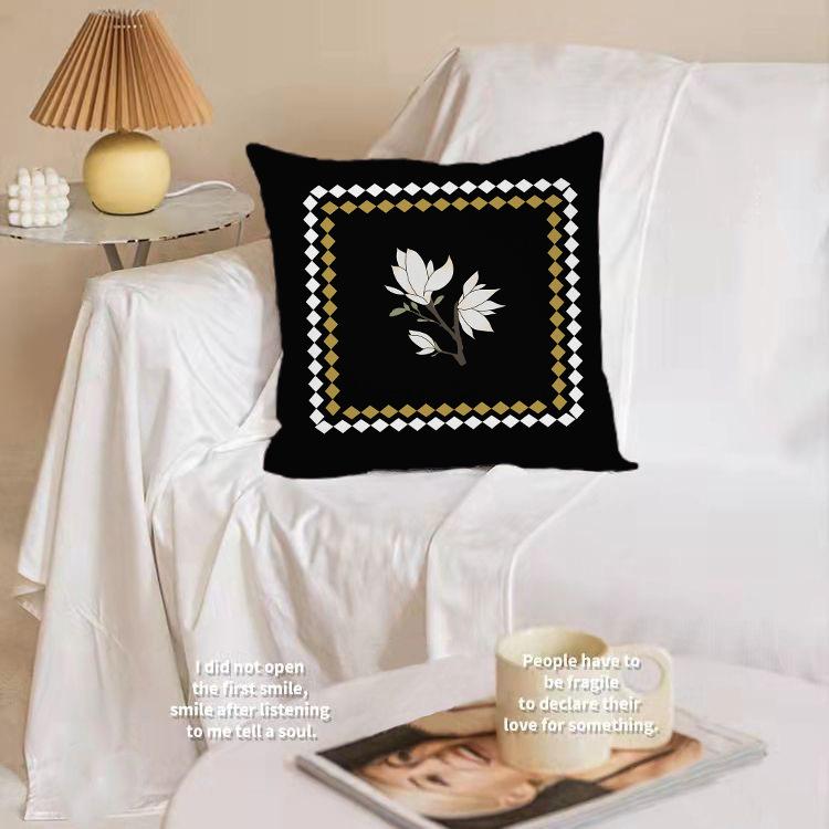 American Retro Art Pillow Case Living Room Sofa Bedroom Backrest Cushion Geometric Art Pillow Home Decoration