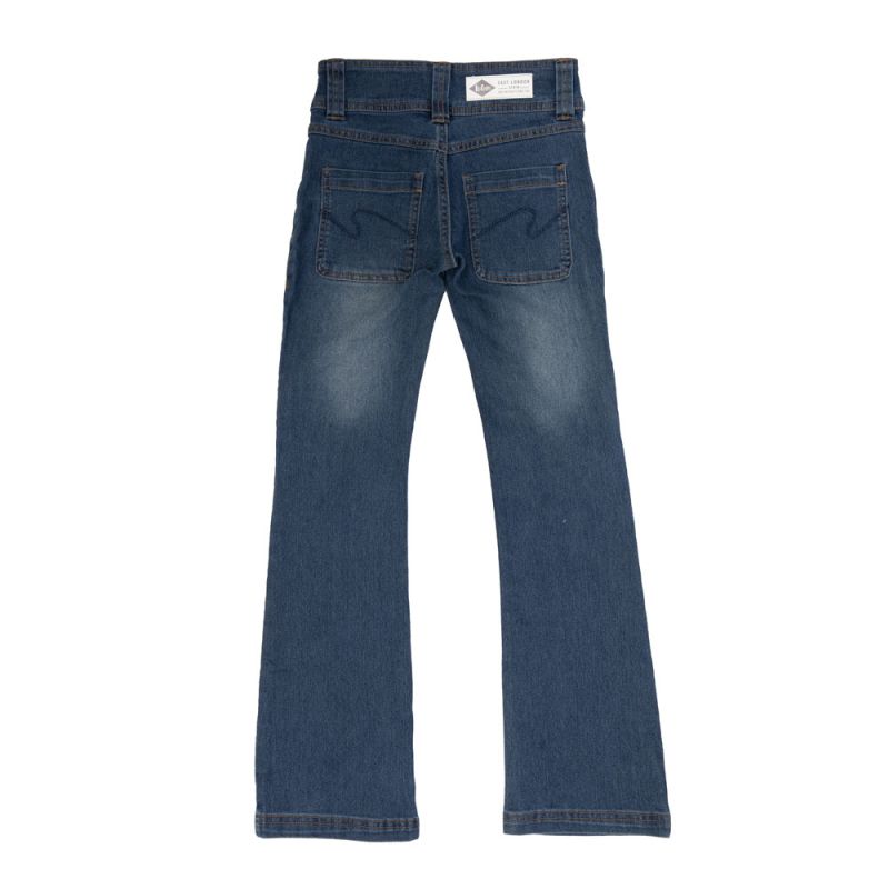 Girl's Flared Jeans Front Pockets with Embroidered Crown LEE COOPER