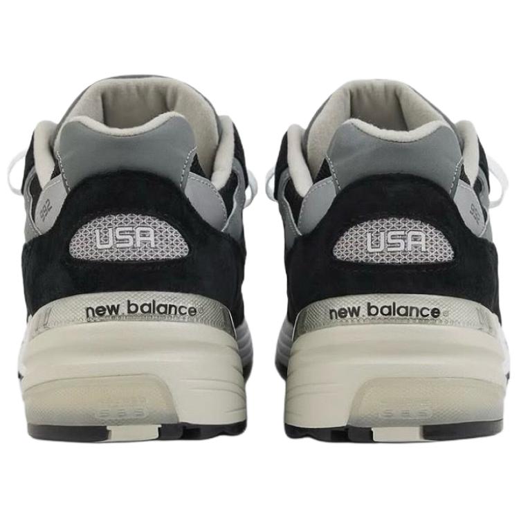 New Balance 992 Made in USA Black 2025 Unisex Sneakers Grey Silver-Metallic U992BK