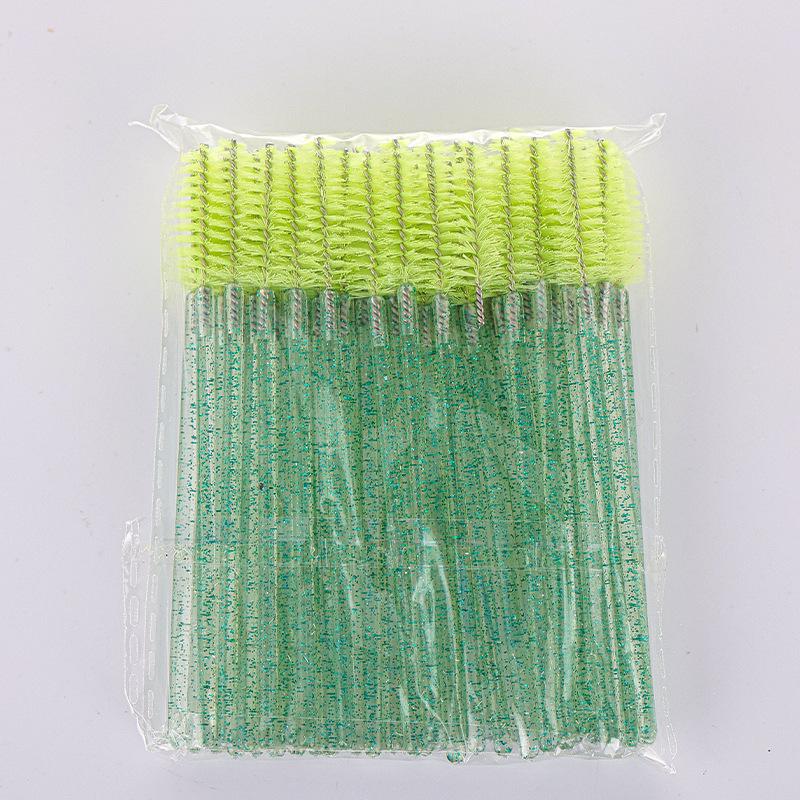 Crystal Rod Eyelash & Eyebrow Spiral Brush - Disposable Beauty Tool for False Lashes & Grooming