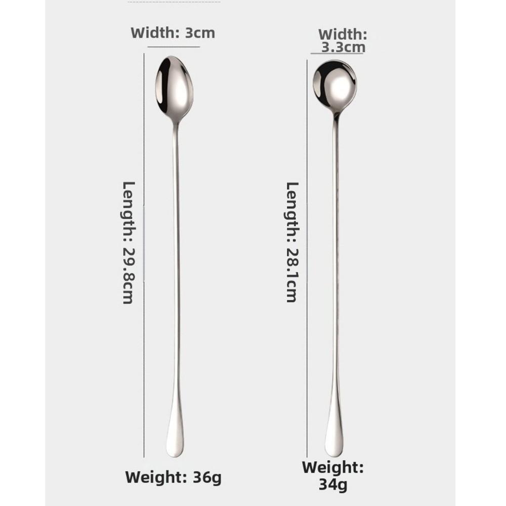 30cm Long Spoon Extended Tip Tea Stirring Spoon New Cocktail Mixing Utensil  Cold Drinks