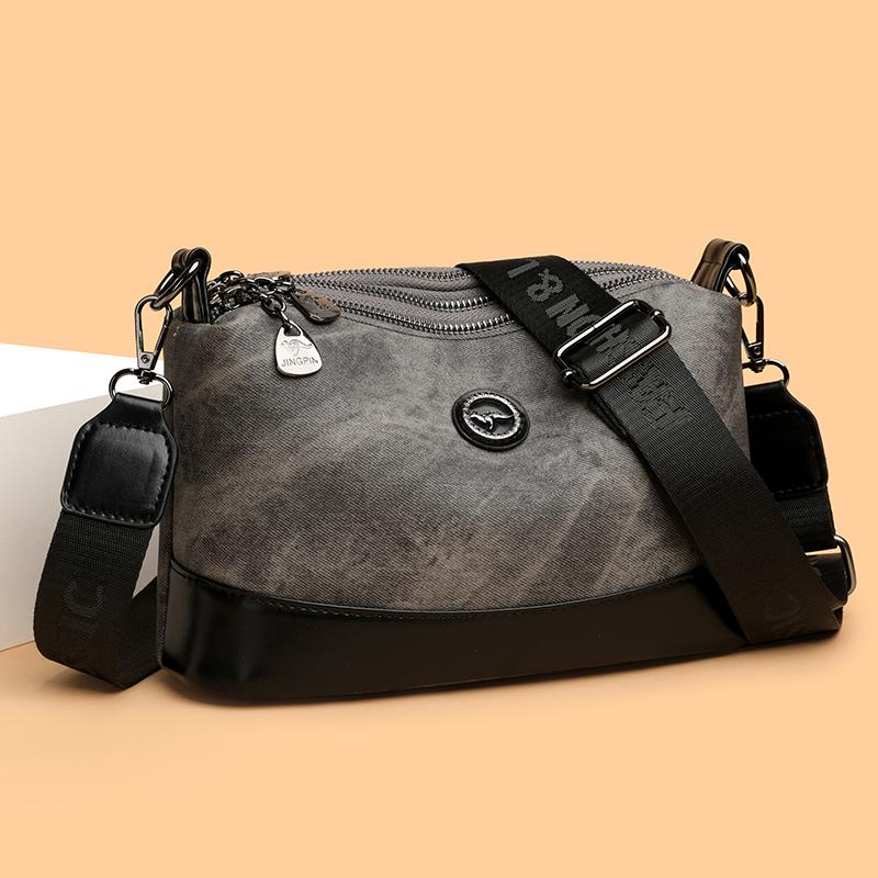 

Leather Ladies Handbag Luxury Female Messenger Tote Bags Women Multilayer Large Capacity Shoulder Crossbody Sac 26cm 10cm 17cm