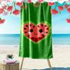 Kawaii Wassermelonen-Herz-Handtuch Ein Muss für den Strandurlaub