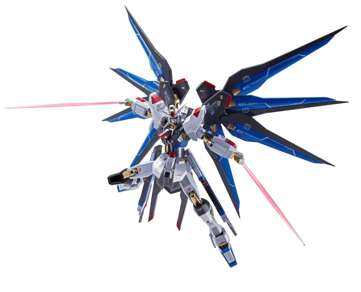 

TAMASHII NATIONS METAL ROBOT SPIRITS Mobile Suit Gundam SEED DESTINY Strike Freedom Gundam Approximately 140mm PVC ABS Painted Movable Figure SIDE