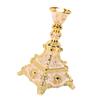 European Style Vintage Candlestick Holder Gold Finish Decorative Candle Holder  For Dining Table