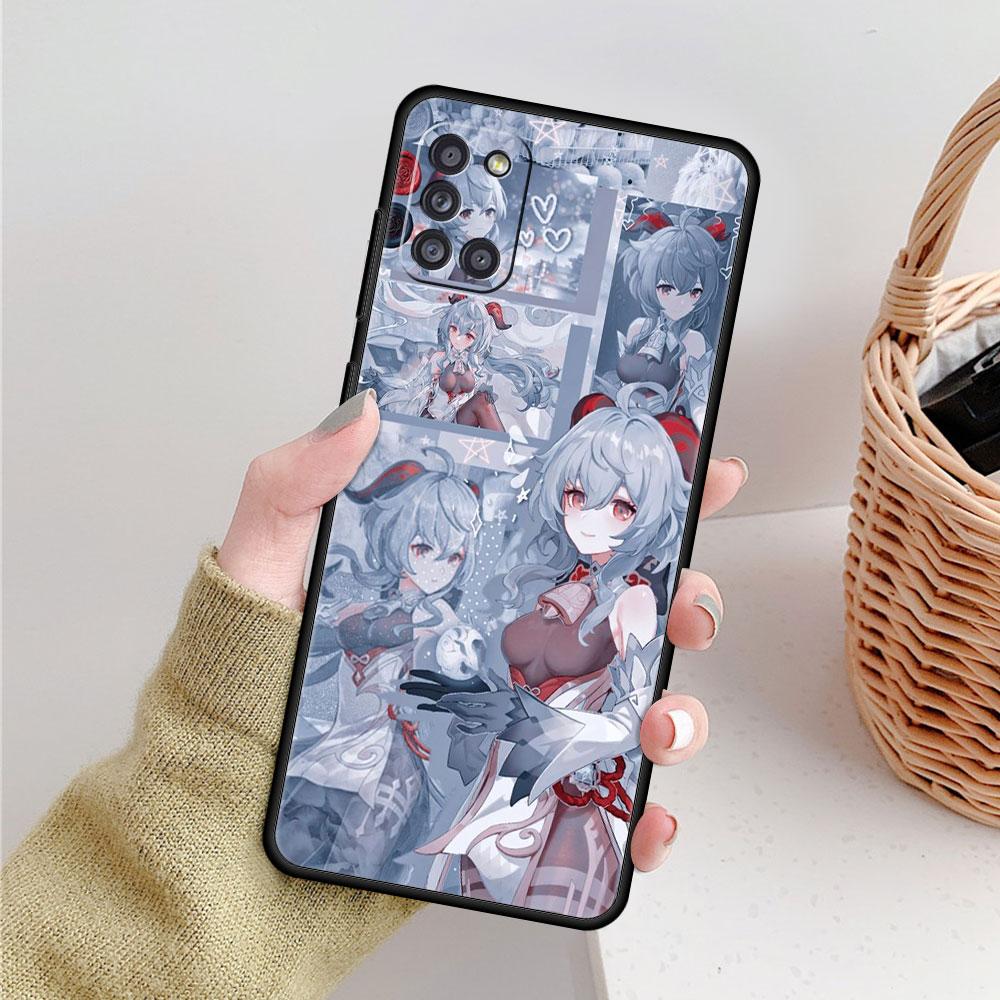 Luxusní Genshin Impact Anime pro Samsung Galaxy A51 A71 A52 A32 4G A41 A12 A02s A72 A21s A31 A23 A73 A03s A33 A52s Phone Funda